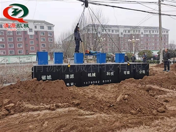 醫(yī)院污水處理設(shè)備安裝現(xiàn)場